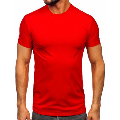 Bolf pánské tričko bez potisku NT3001 červené – Zboží Mobilmania