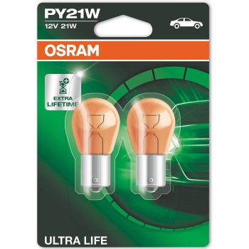 Osram Ultra Life 7507ULT-02B PY21W BAU15s 12V 21W 2 ks