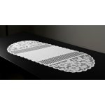 MyBestHome Žakárový ubrus běhoun Zita bílá 110x50cm – Zbozi.Blesk.cz