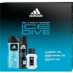 Adidas Ice Dive Men EDT 50 ml + deospray 150 ml + sprchový gel 250 ml dárková sada – Sleviste.cz