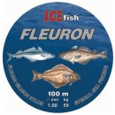 ICE fish fluocarbonový vlasec Fleuron 100 m 0,7 mm