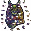 Puzzle WOODEN CITY Dřevěné Duhová divoká kočka EKO 274 dílků