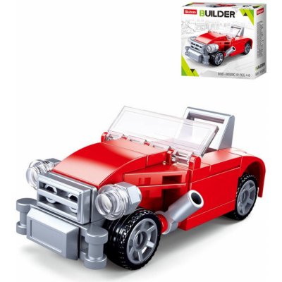 Sluban B0920C Červený kabriolet – Zboží Dáma