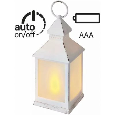 Emos DCLV06 LED dekorace lucerna mléčná 3x AAA bílá vintage