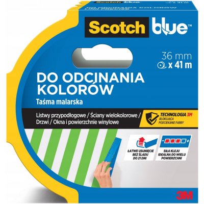 3M Scotch univerzální maskovací páska pro ostré linie 36 mm × 41 m – Zbozi.Blesk.cz