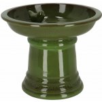 Esschert Design Napajedlo pro ptáky na noze Max 22,3 x 28,8 cm terakota zelená – Sleviste.cz
