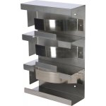 KERBL Držák na jednorázové rukavice nástěnný nerezový trojitý – Sleviste.cz