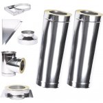 Solid izolovaný komín Plus 0,5 130mm 2m – Zbozi.Blesk.cz