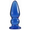 Anální kolík Lolo skleněný anální kolík modrý - 3,2 cm