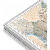 Nástěnné mapy National Geographic Kanada - nástěnná mapa Executive 97 x 81 cm Varianta: mapa v hliníkovém rámu, Provedení: stříbrný rám