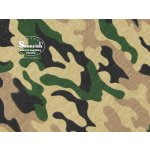 Soonrich látka na patchwork maskáč hnědý ptw258 – Zboží Dáma