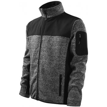 Casual softhellová bunda pánská knit gray
