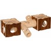 Hračka pro hlodavce Kerbl Hamsterburg s tunelem nature 40 x 12 x 10 cm