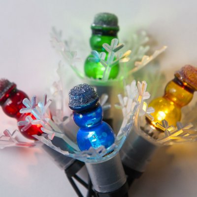 Mini vánoční řetěz ASTRA LED 5,7m 20ks retro sněhuláků USB baterie – Zboží Mobilmania