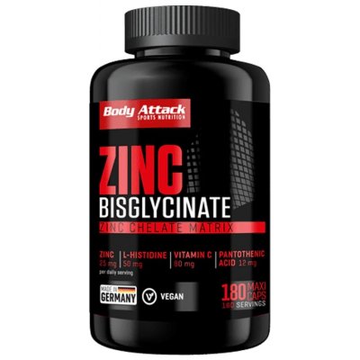 Body Attack Zinc Bisglycinate 180 kapslí – Hledejceny.cz