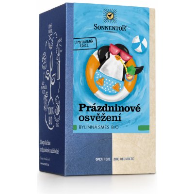 Sonnentor Prázdninové osvěžení bio porcovaný jednokomorový čaj 20 g – Zbozi.Blesk.cz