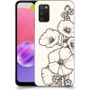 Pouzdro a kryt na mobilní telefon Samsung Pouzdro ACOVER Samsung Galaxy A03s A037G s motivem Flower