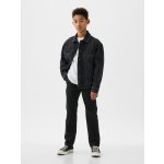 Gap dětské kalhoty Uniform Lived In Khakis Černá – Sleviste.cz