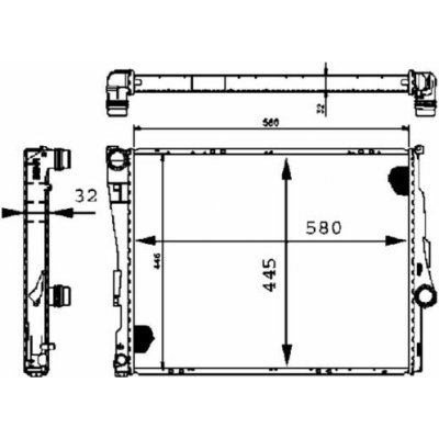 Chladič, chlazení motoru MAHLE CR 455 000S – Hledejceny.cz