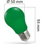 Spectrum LED A50 E-27 230V 4.9W GREEN SPECTRUM ZELENÁ – Zboží Mobilmania