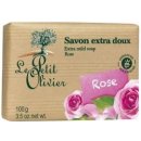 Mýdlo Le Petit Olivier mýdlo Růže 100 g