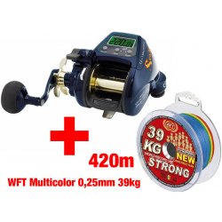 WFT Sea King 800 PR HP LH + Šnůra WFT Multicolor 0,25mm 39kg 420m