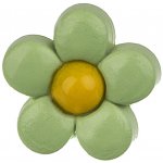 Knoflík 18mm květina plastový Varianta: světle zelený – Zboží Dáma