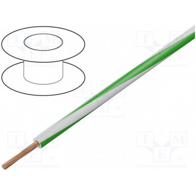 BQ Cable 1mm2 bílo-zelená – Zboží Mobilmania