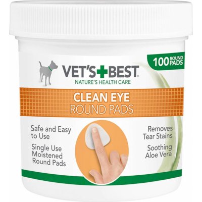 Čistící ubrousky na oči pro psy VET´S BEST 100 ks – Sleviste.cz