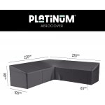 AeroCover 8020 Platinum 220/220x100x65/90- ochranný kryt na zahradní rohovou sedačku – Hledejceny.cz