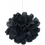 Dekorační závěsné pom pomy černé 23cm – Zboží Dáma