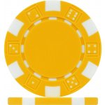 ProZona Pokerový žeton, kostkový vzor, 11,5g, žlutý – Zbozi.Blesk.cz
