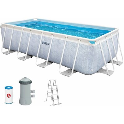 INTEX Chevron Prism Rectangular Pool Set 4x2x1 m 26780NP – Sleviste.cz