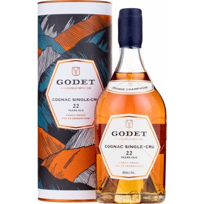 Godet Cognac Single Cru 22yo Grande Champagne 40% 0,7 l (tuba) – Zboží Dáma