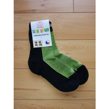 Surtex 80% merino dětské ponožky zelené