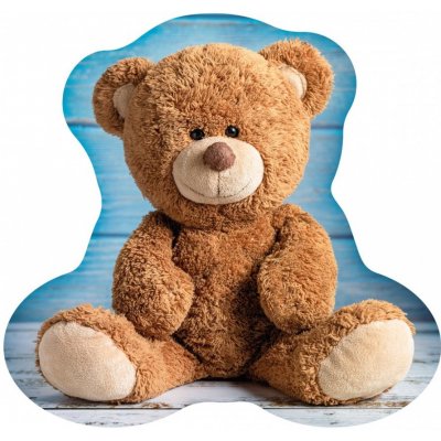 Carbotex 3D polštář Medvídek Teddy 37x36 – Zbozi.Blesk.cz