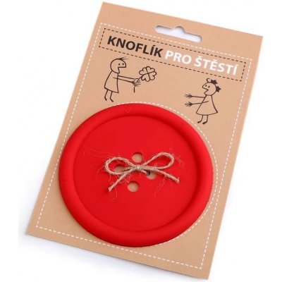 Knoflík pro štěstí podtácek 9cm