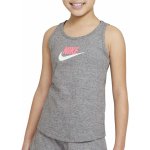 Nike sportswear jersey tank girls DA1386-091 šedá – Zboží Mobilmania