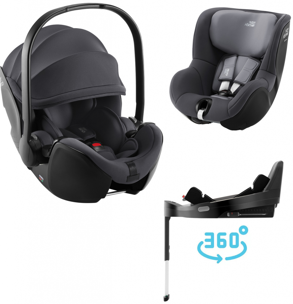 BRITAX RÖMER set Baby-Safe Pro + Vario Base 5Z + Dualfix 5z 2024 Midnight Grey