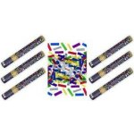 Konfety 40cm metalické barevné mix 6 ks PARTYKONF – Sleviste.cz