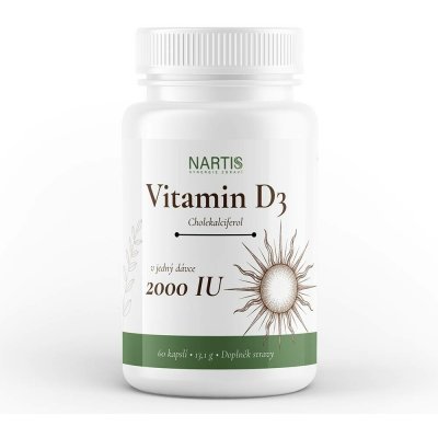 Nartis Vitamin D3 2000 IU 60 kapslí – Hledejceny.cz