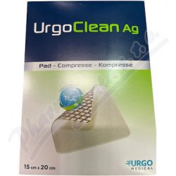 UrgoClean Ag krytí lipidokoloi.vrstva 15 x 20 cm 5 ks
