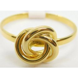 Klenoty Budín Dámský zlatý prsten ze žlutého zlata HK1146