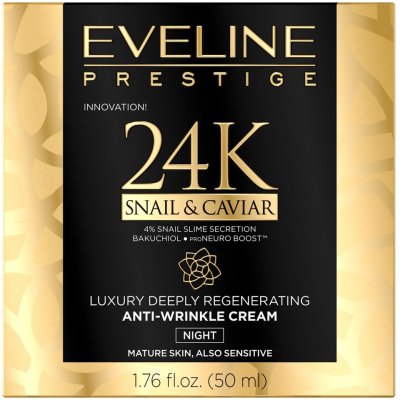 Eveline Cosmetics 24K Snail & Caviar protivráskový noční krém se šnečím extraktem 50 ml