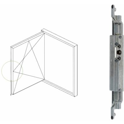 Schüco Převod AvanTec SimplySmart pro nástrčnou kliku Varianta pro: Levé křídlo 277033 – Hledejceny.cz