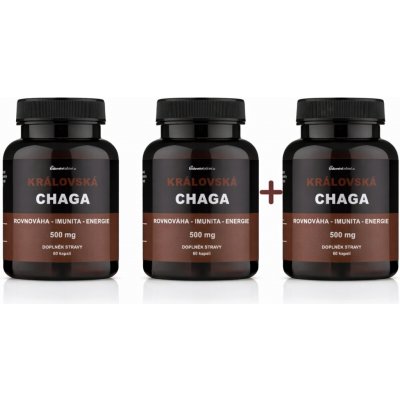 Královská Chaga pro podporu vitality 3 x 60 kapslí – Hledejceny.cz