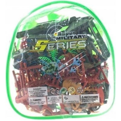 ICOM POLAND Sada vojenských figurek v batohu – 115 dílů – Zboží Dáma