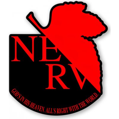 Evangelion Samolepka Nerv Logo – Zboží Živě