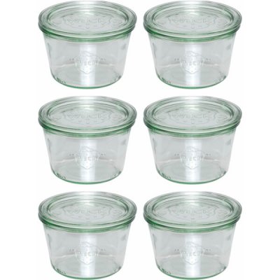 Weck zavařovací sklenice Sturz 6 x 370ml s víčkem – Hledejceny.cz