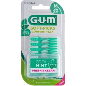 Sunstar GUM Soft-Picks Comfort Flex 40 kusů zelené